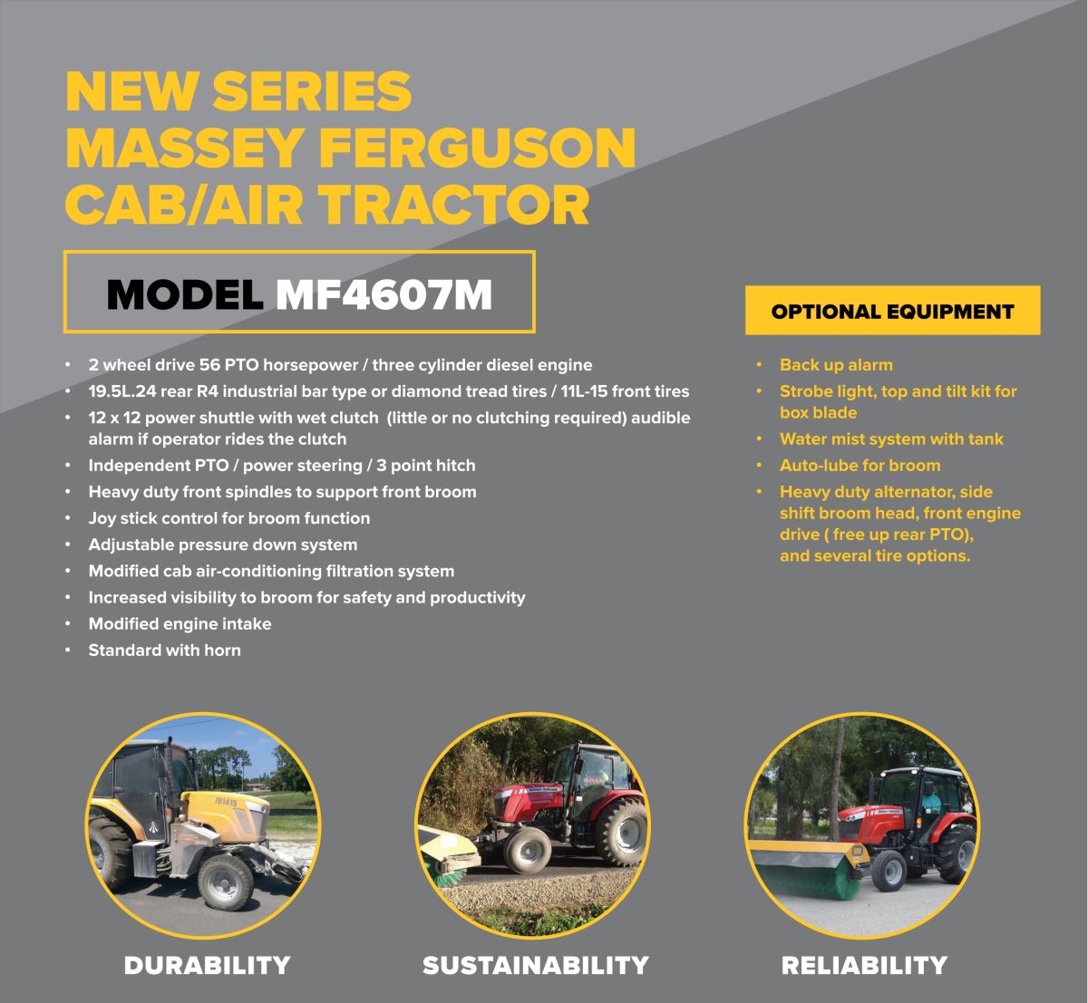 Massey Fergusson CAB AIR Tractor New Series