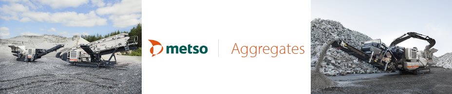 Metso Aggregates Banner and logo