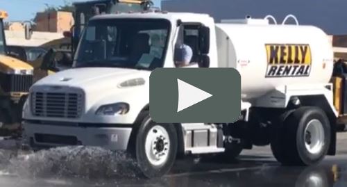 See water truck in action video
