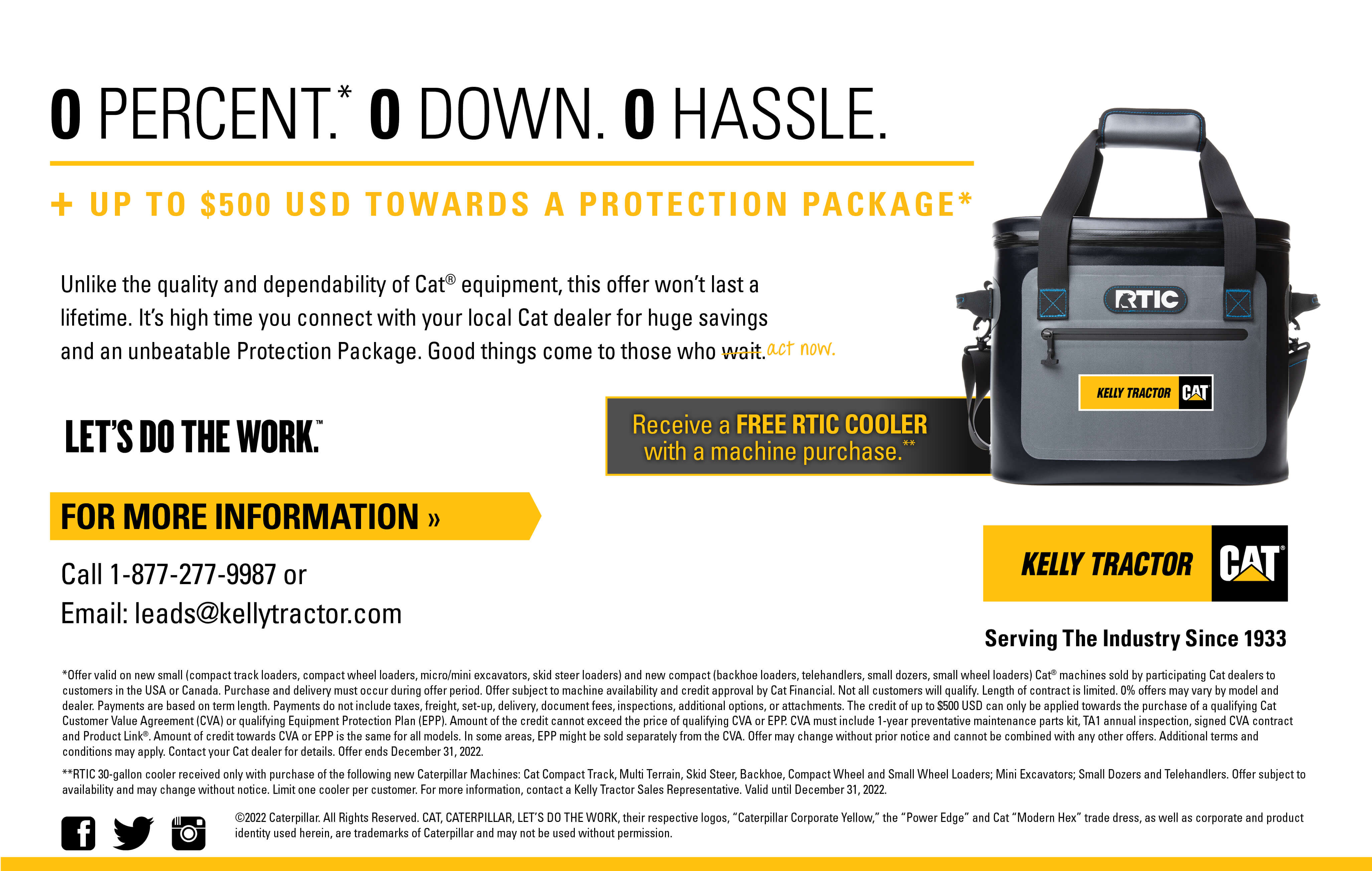 Affordable Cat Machines Promotion Kelly Tractor Co.